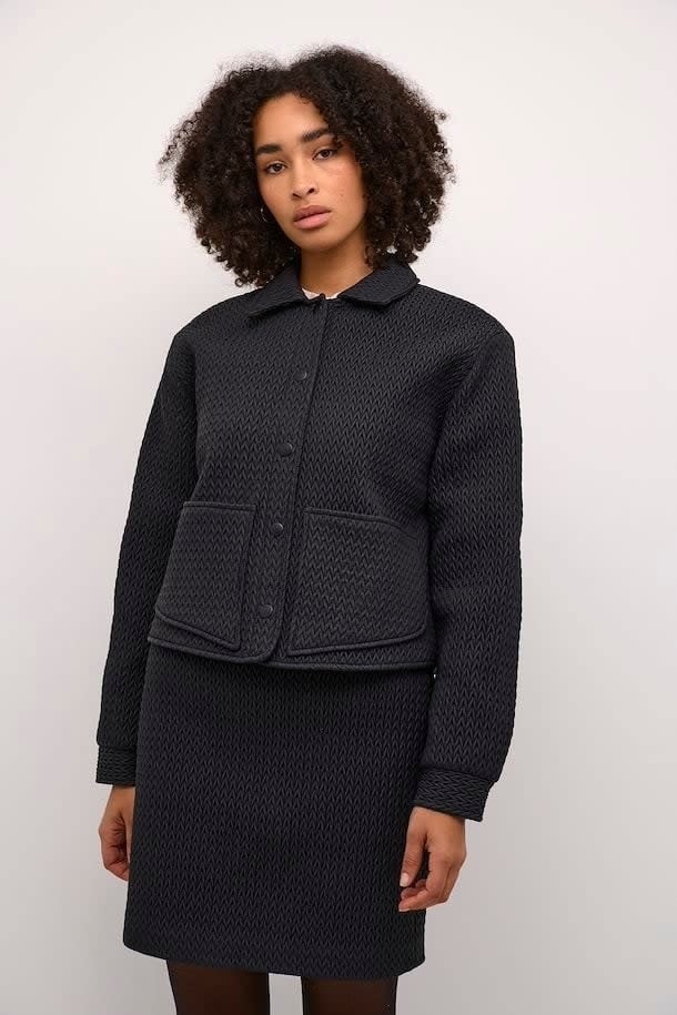 KARANDY JACKET BY KAFFE IN DEEP BLACK