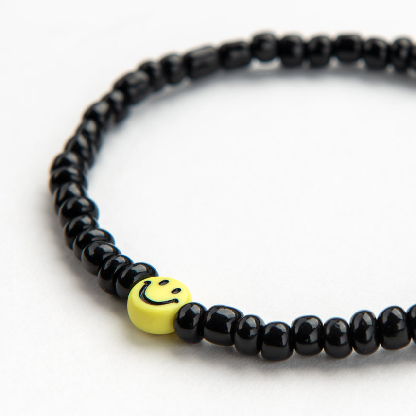 PEACHY + WILD BLACK SMILE BRACELET