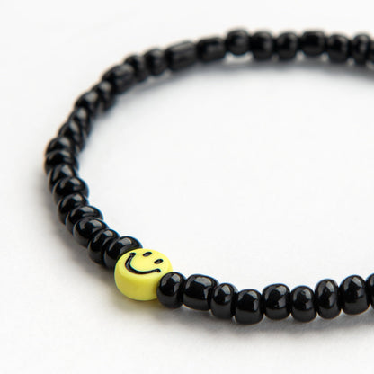 PEACHY + WILD BLACK SMILE BRACELET