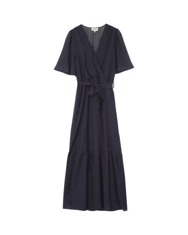 *GRACE & MILA LONG DRESS MARINE PERSE