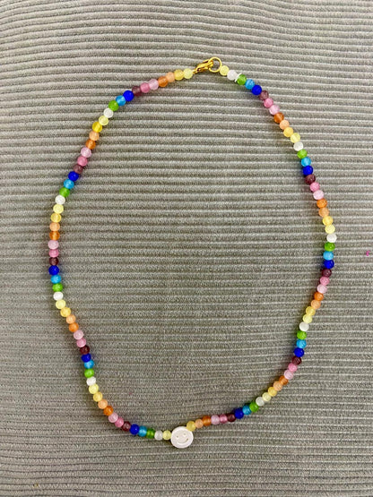PEACHY & WILD RAINBOW MOONSTONE SOMETHING TO SMILE ABOUT NECKLACE