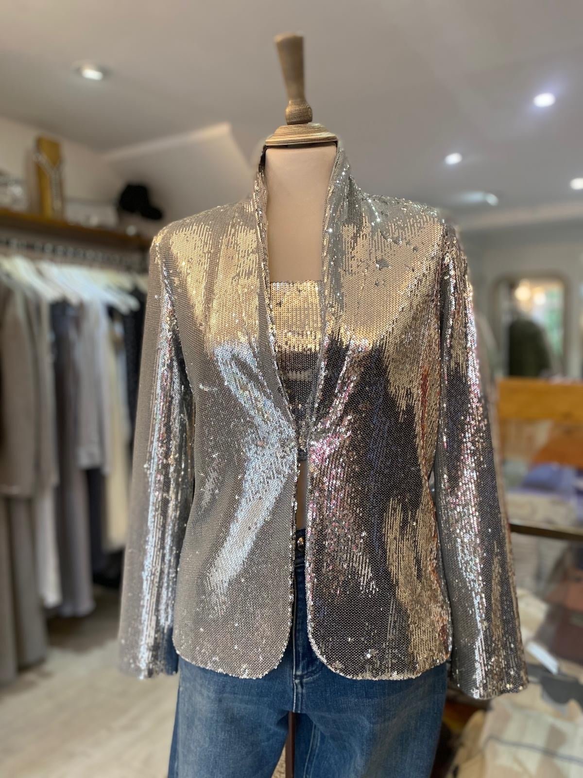 EMME FORMIA  SEQUIN JACKET