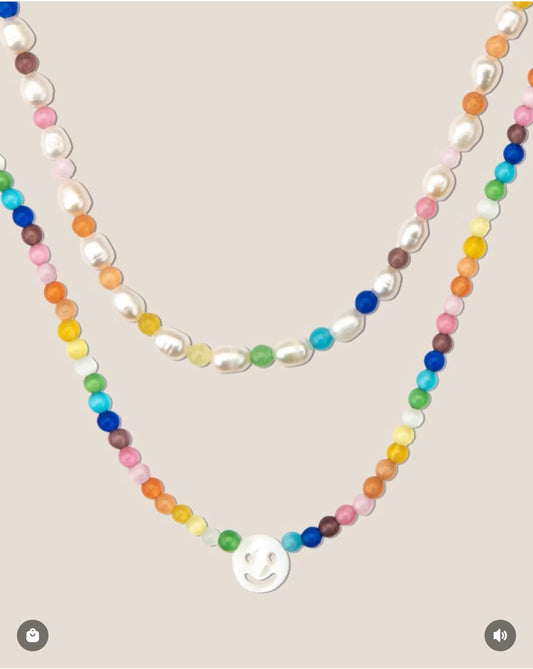 PEACHY & WILD RAINBOW MOONSTONE SOMETHING TO SMILE ABOUT NECKLACE