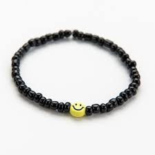 PEACHY + WILD BLACK SMILE BRACELET