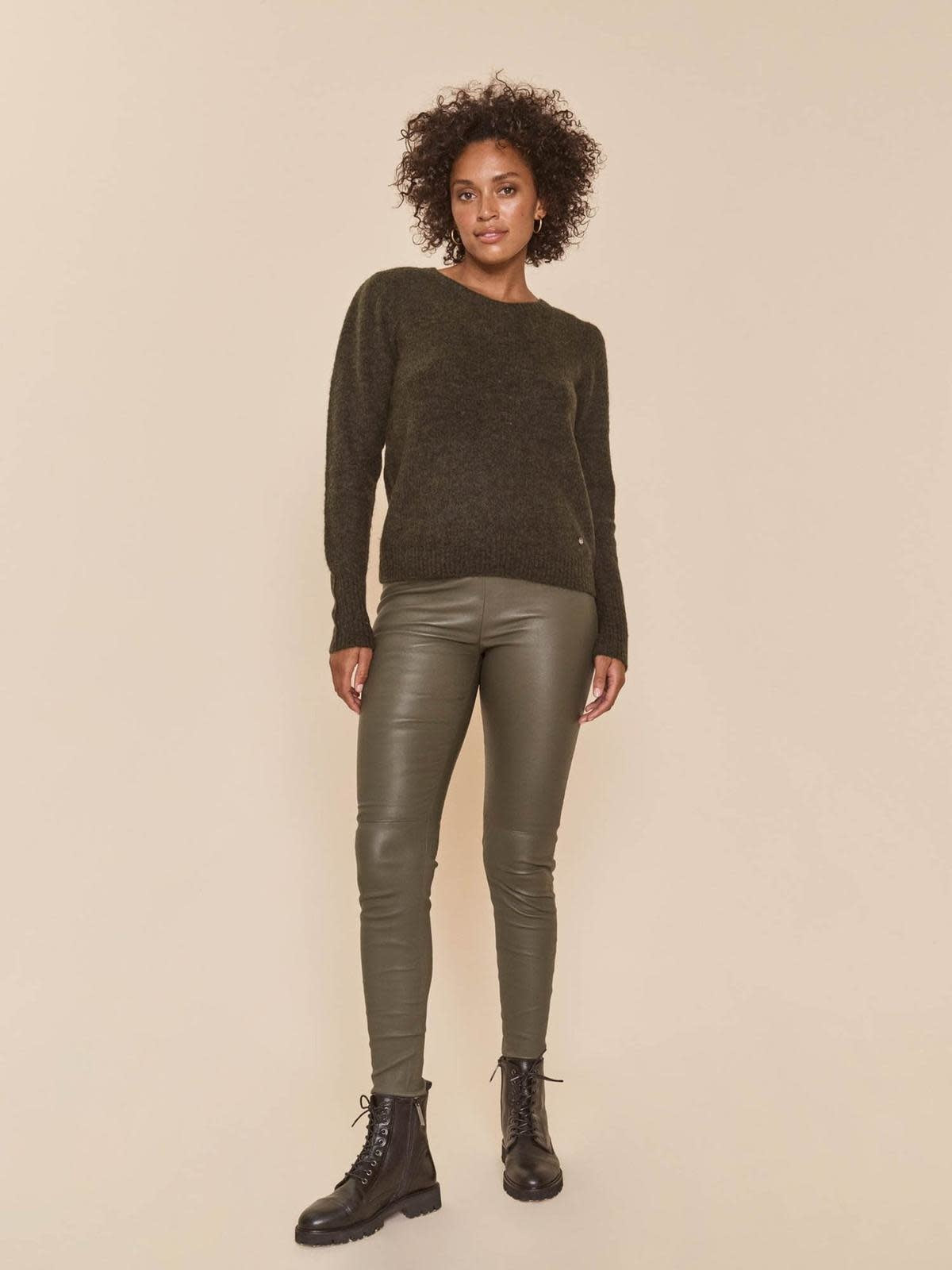 LUCILLE LUCIA STRETCH LEATHER LEGGINGS