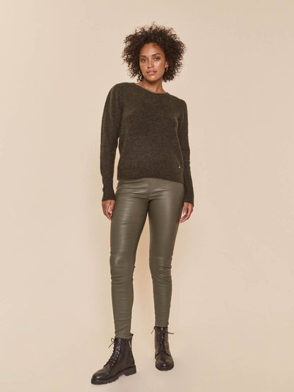 LUCILLE LUCIA STRETCH LEATHER LEGGINGS