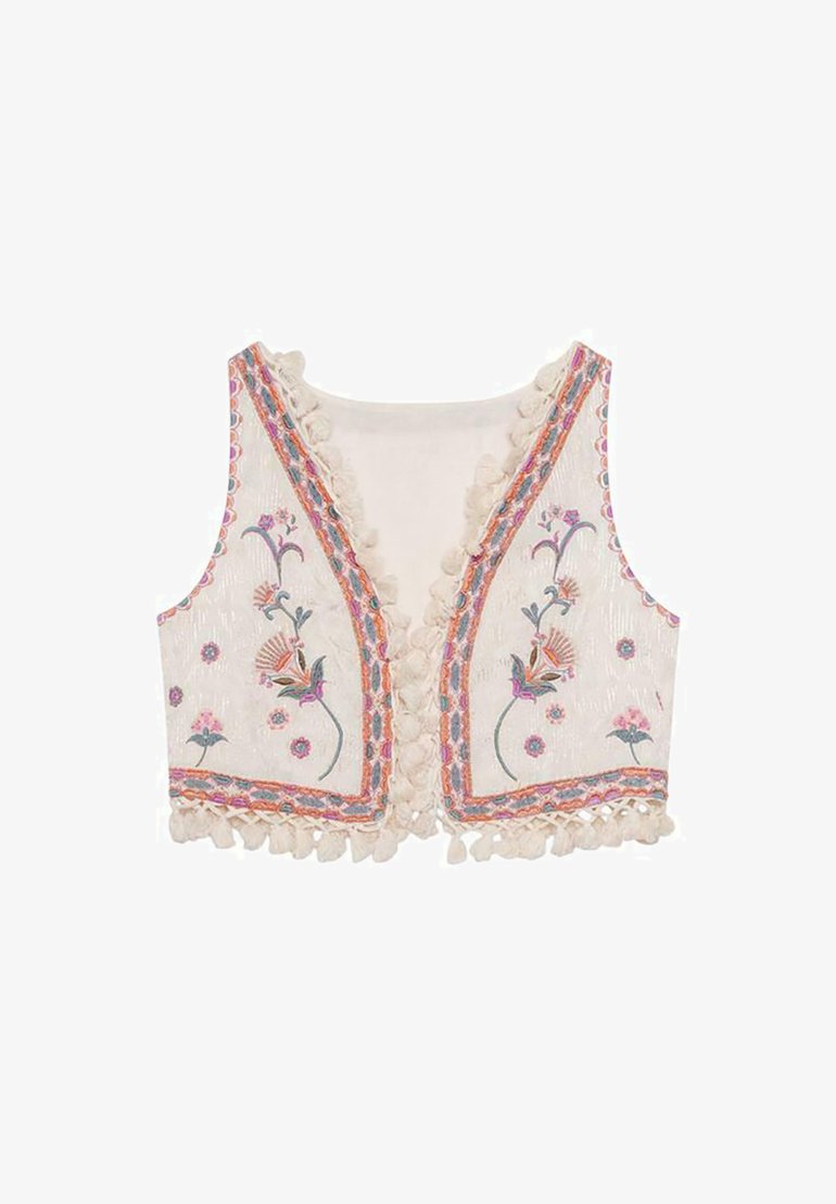 NEKANE
POMPOMS EMBROIDERED VEST