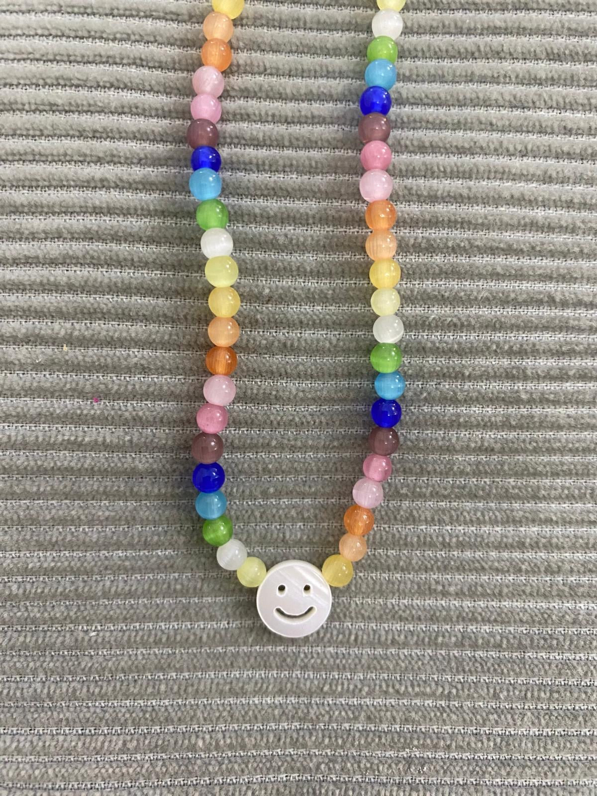 PEACHY & WILD RAINBOW MOONSTONE SOMETHING TO SMILE ABOUT NECKLACE