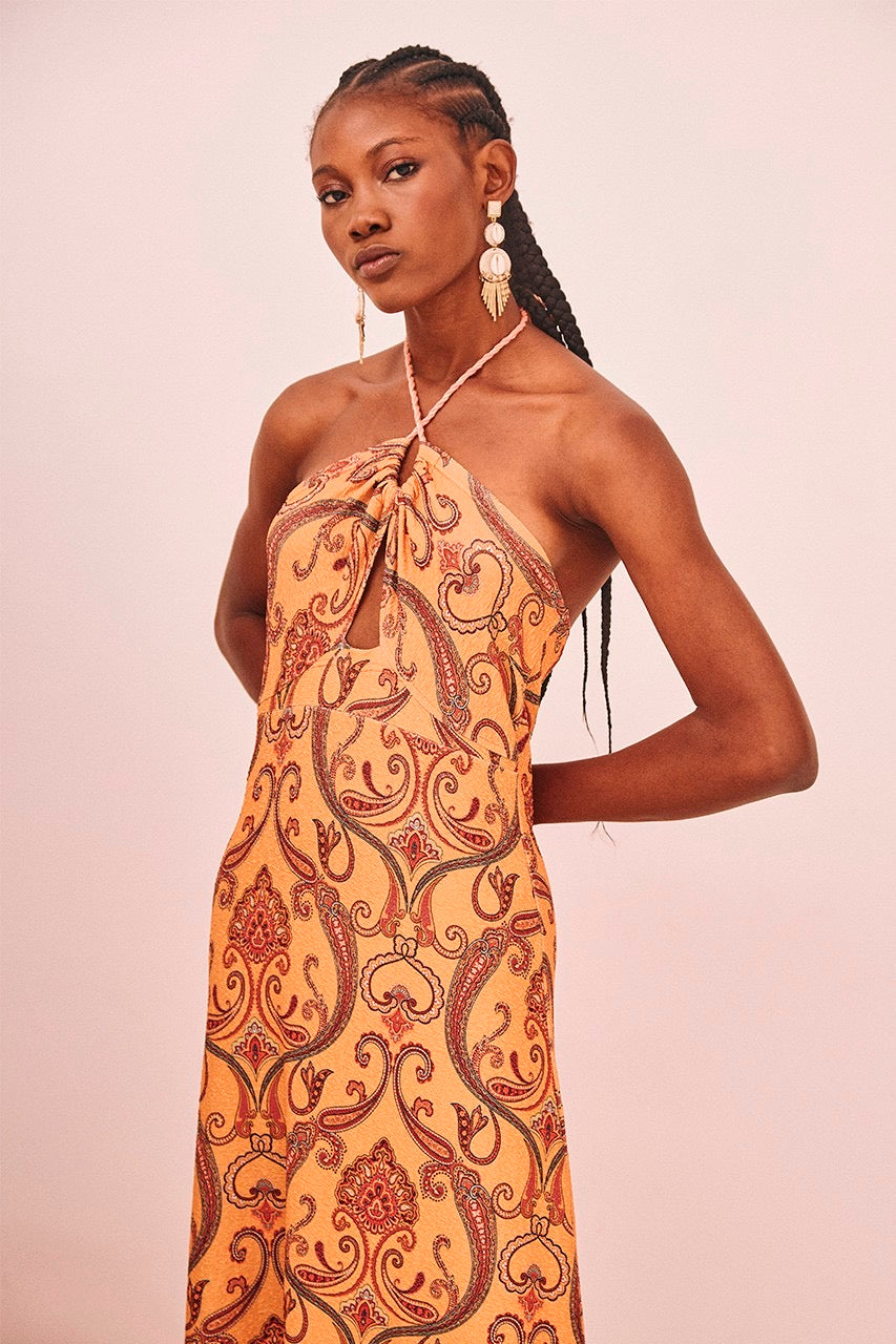 NEKANE
ANTONI PRINTED HALTER DRESS