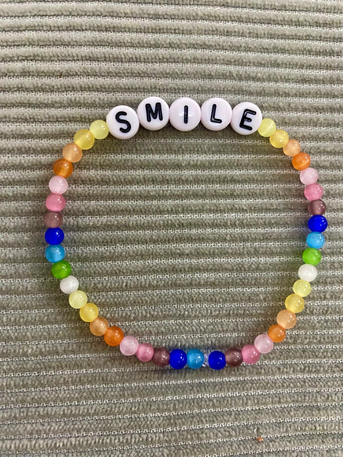 RAINBOW MOONSTONE SMILE BRACELET