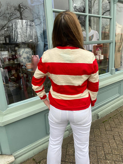 *COMPANÍA FANTASTICA RED STRIPED KNIT