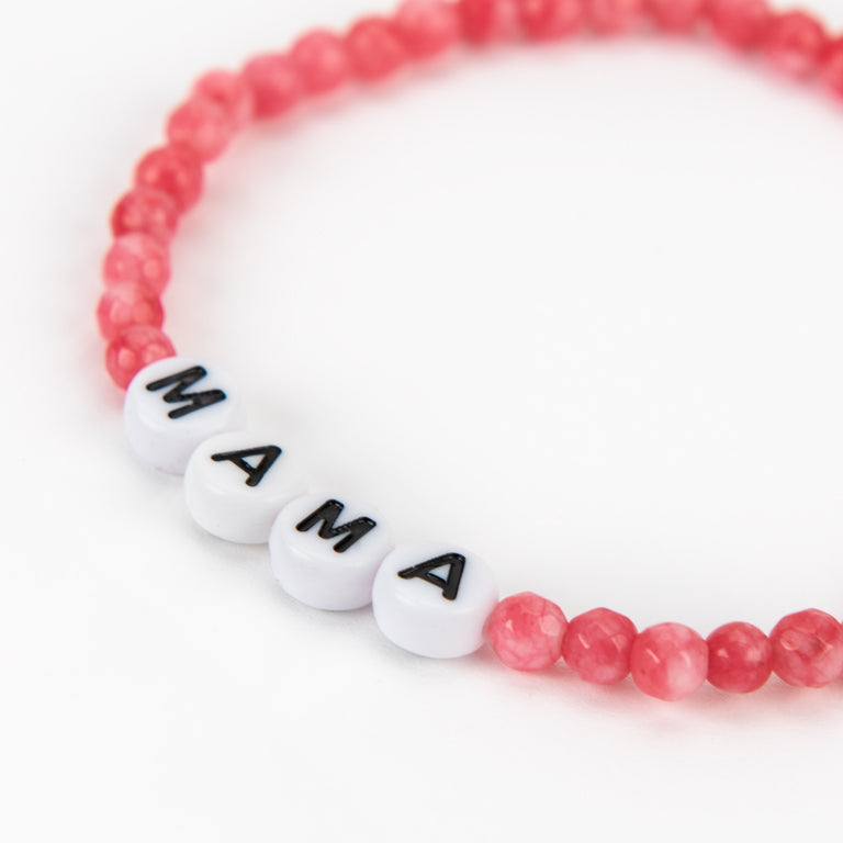 PEACHY + WILD CHALCEDONY MAMA BRACELET
