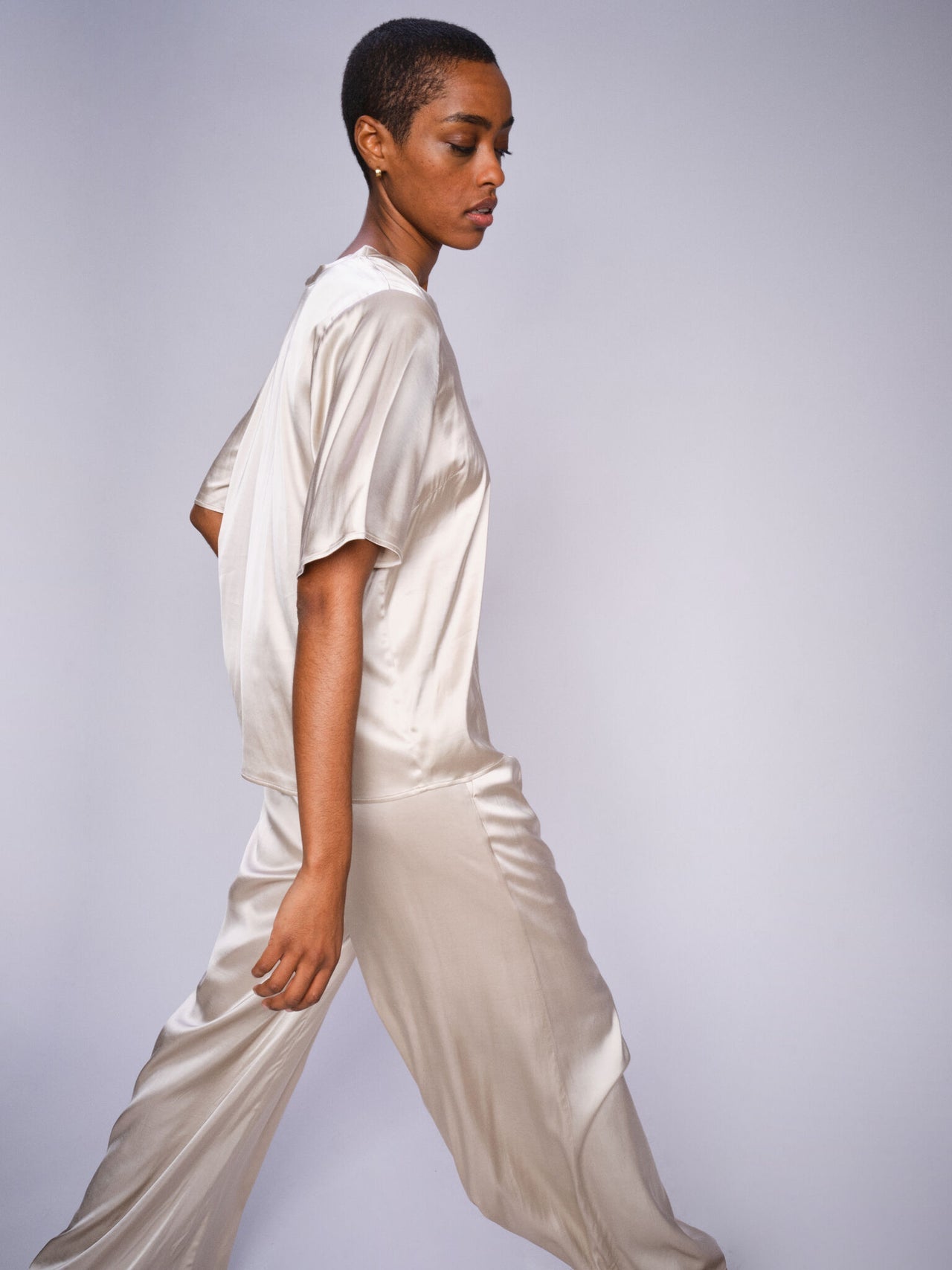*MMEvie V-Neck Satin Blouse
Relaxed fit