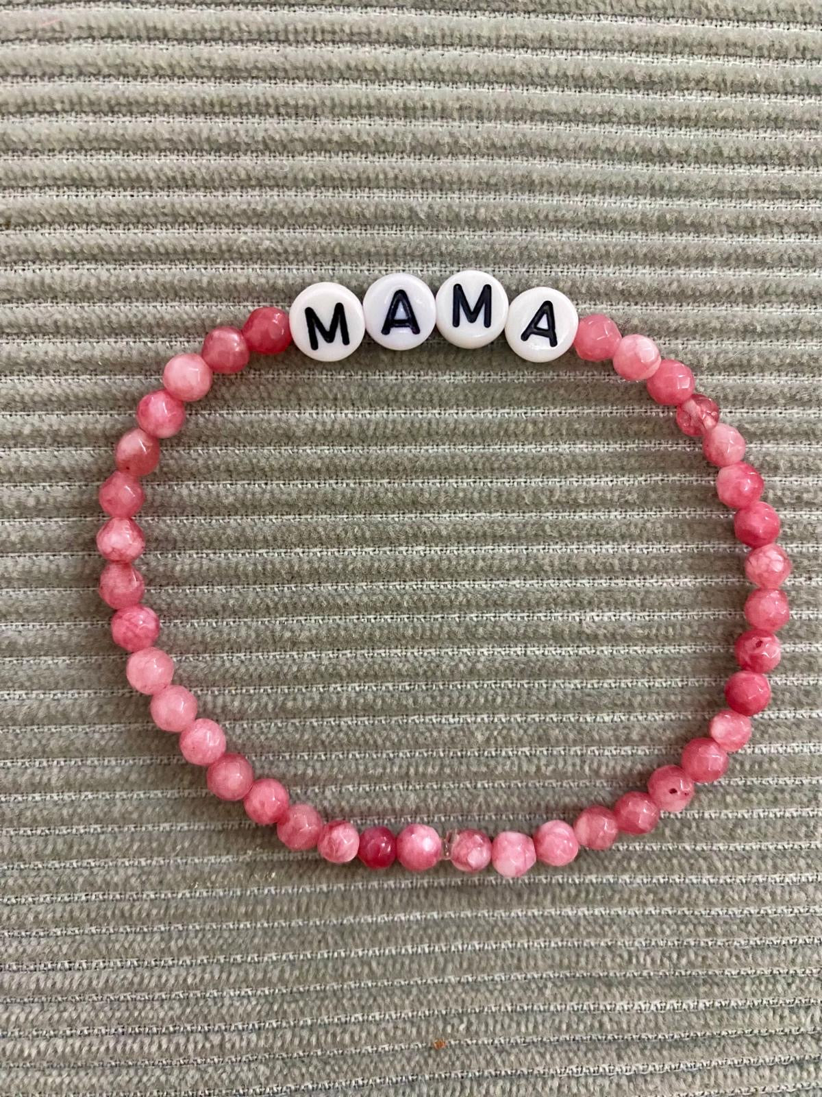 PEACHY + WILD CHALCEDONY MAMA BRACELET