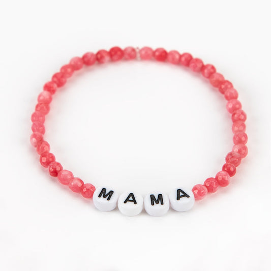 PEACHY + WILD CHALCEDONY MAMA BRACELET