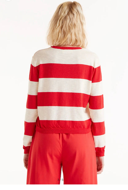 *COMPANÍA FANTASTICA RED STRIPED KNIT