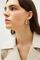 EMPOLI EARRINGS 2025 GOLD RHINESTONE/FLOWER