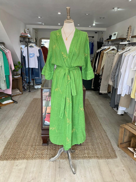 HARIS 100% LINEN KIMONO KIM3147